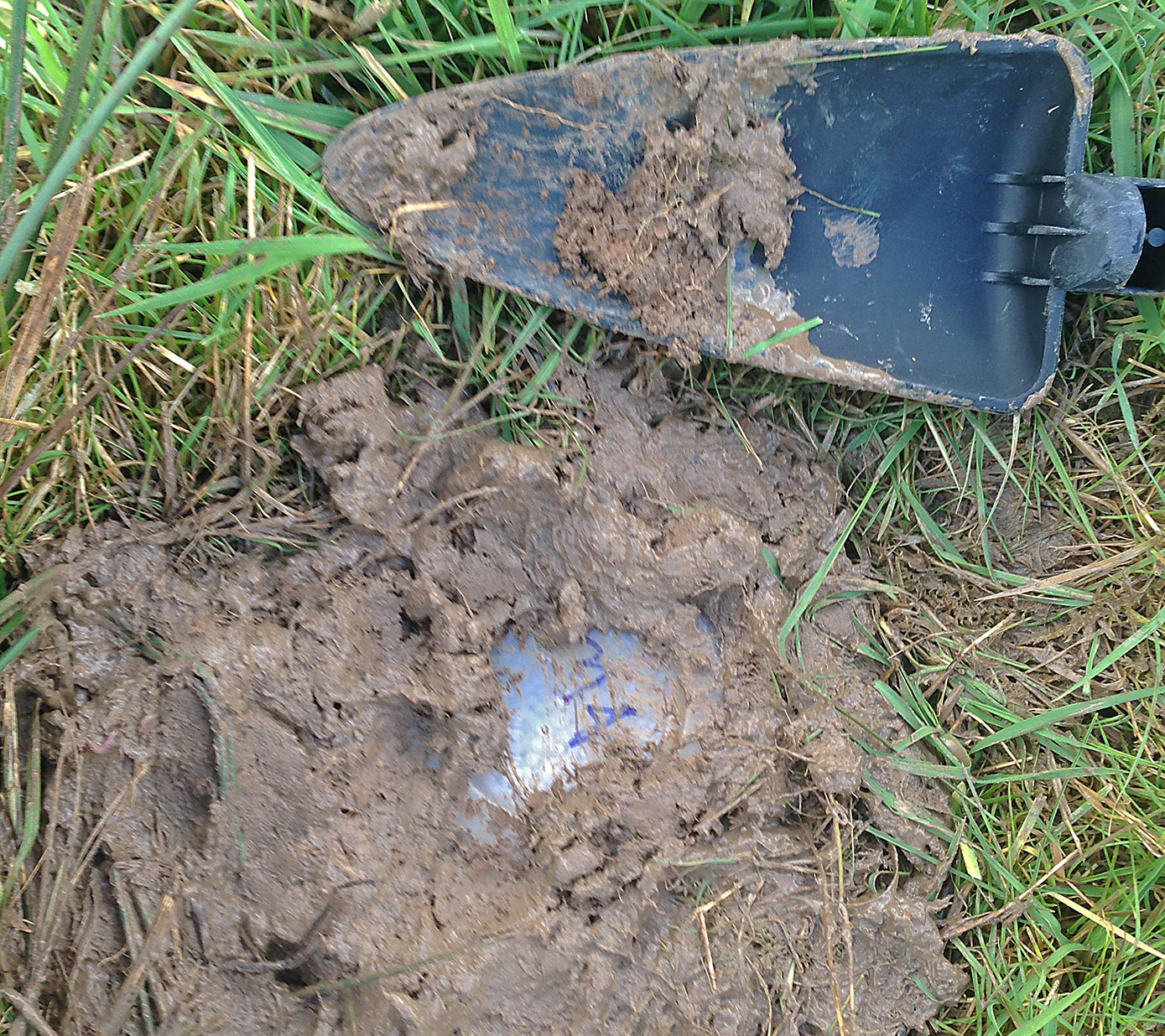 Planting simulated landmines, after the first aerial maps were created